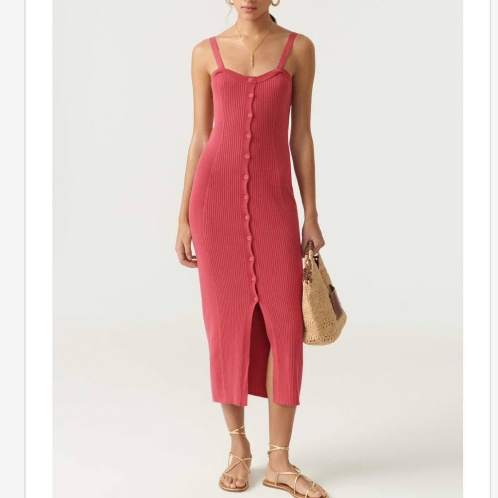 BA&SH pink dress NWT size 1 / S